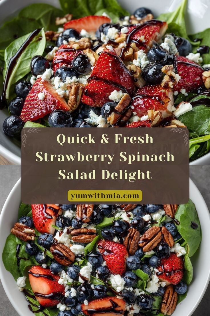 Minute Strawberry Spinach Salad: The Easy Summer Go-To Recipe